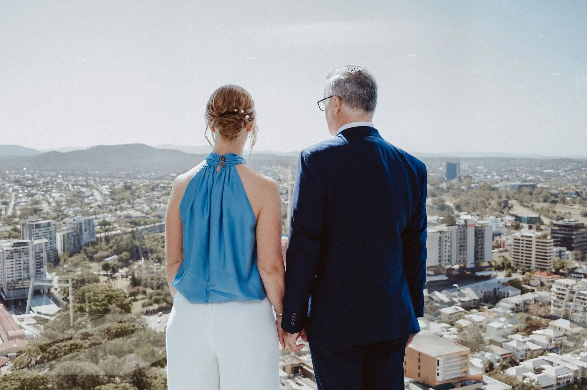 Bride and groom at Brisbane Registry Office ceremony