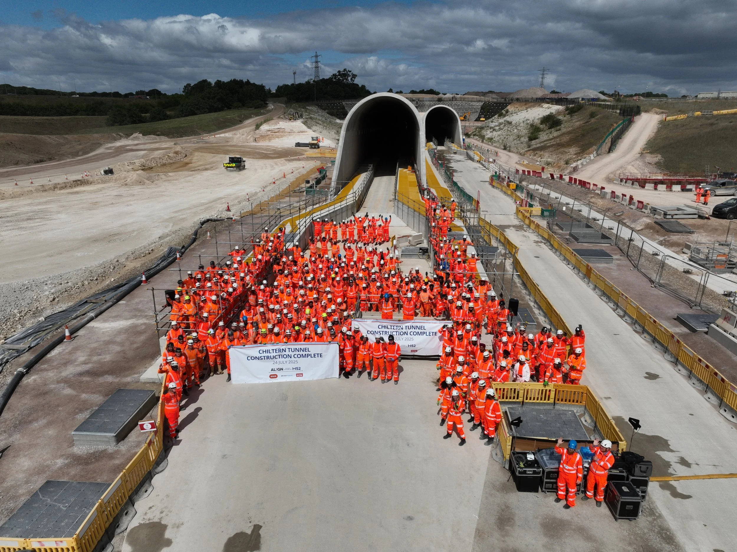  In August 2025 we completed construction of the 10-mile Chiltern Tunnel, the longest tunnel on the HS2 route, the South Portal porous portal structures and the accompanying earthworks trace. 