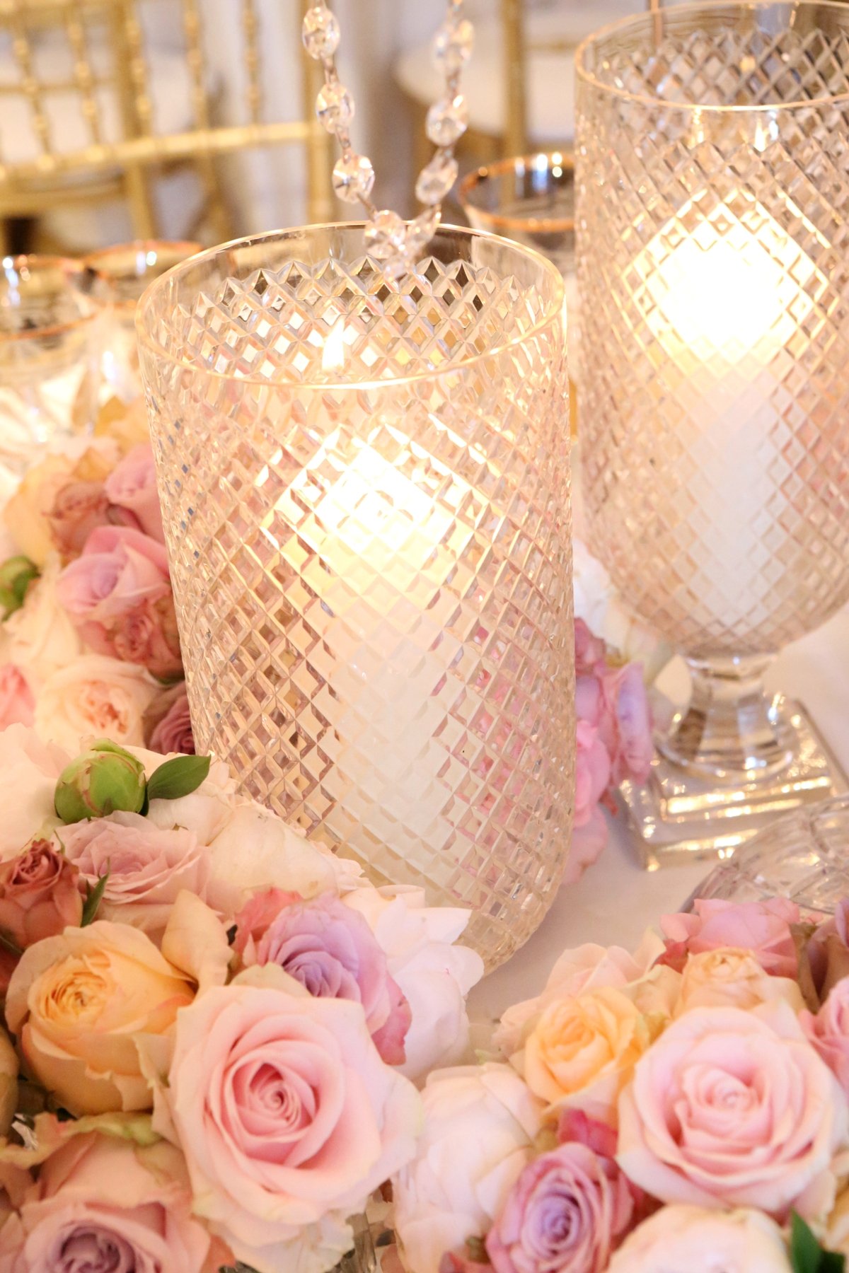 Flowers and Crystal lights.JPG