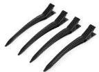 Clips For separating and securing sections of the hair