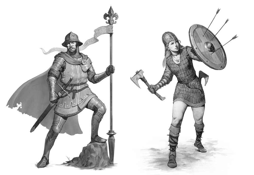 Some personal concept sketches from 2014