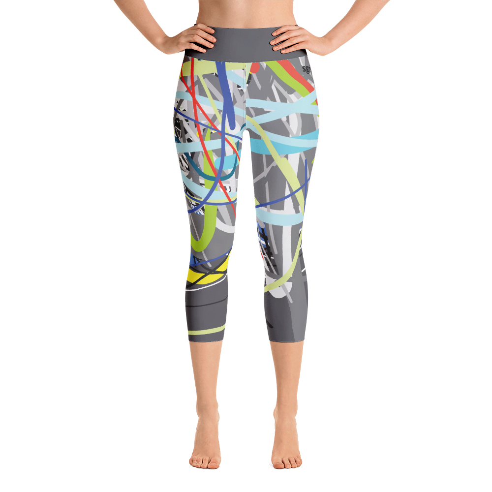SGRIB - design 5 - Women's Fashion Yoga Capri Leggings - xs-xl sizes —  scott garrette