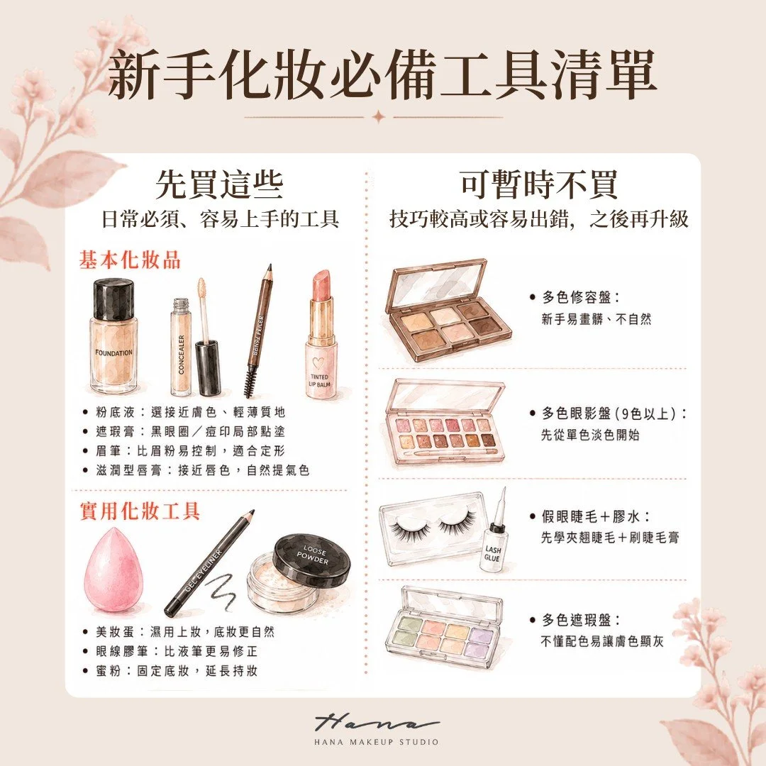 新手化妝必備工具清單