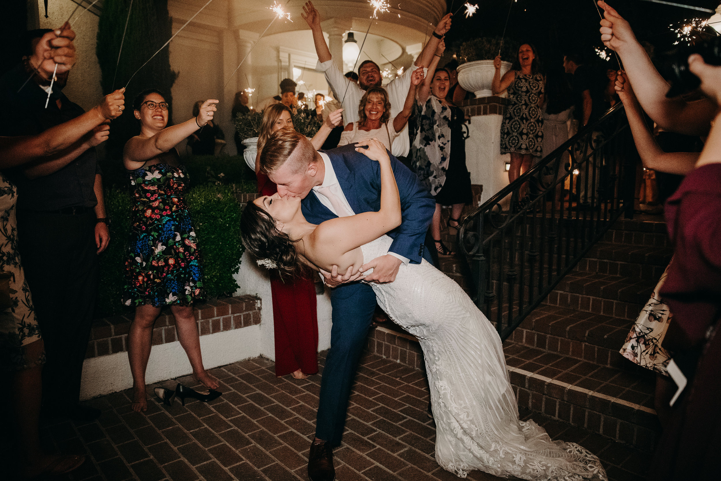 Sacramento Wedding - Sparkler Exit