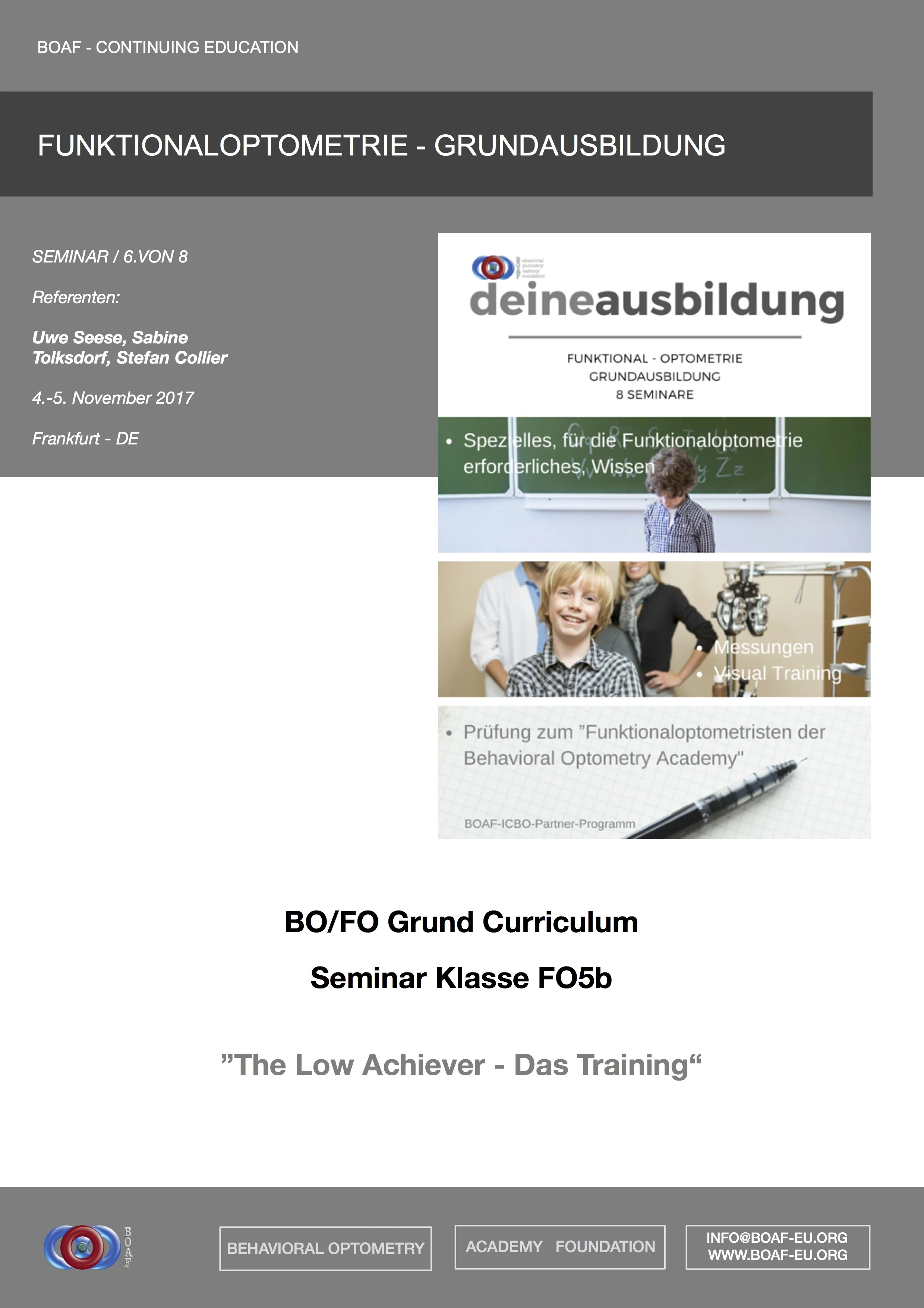 BOAF-Curriculum - Education Brochure - German --->