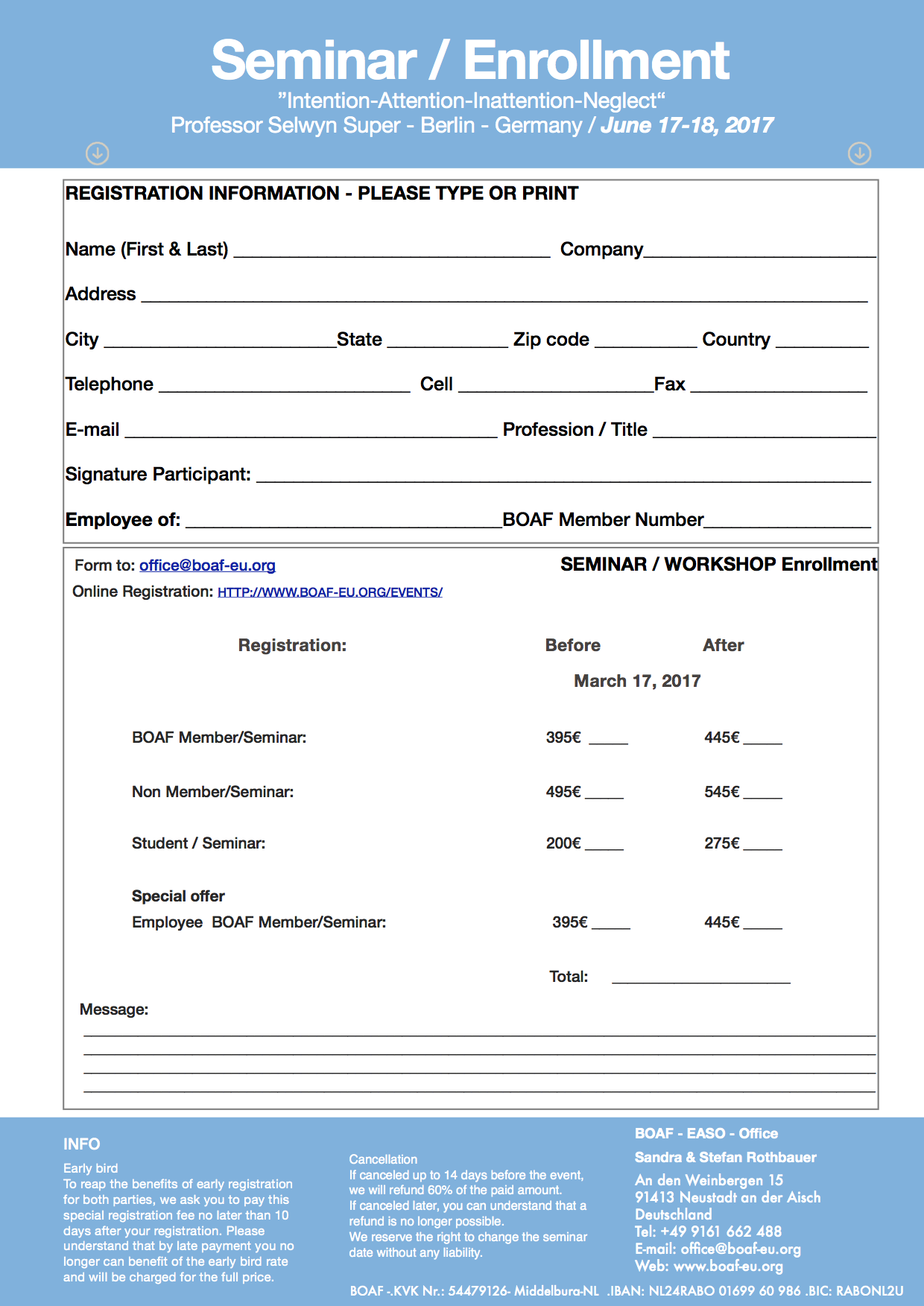 Print Registration - Link --->
