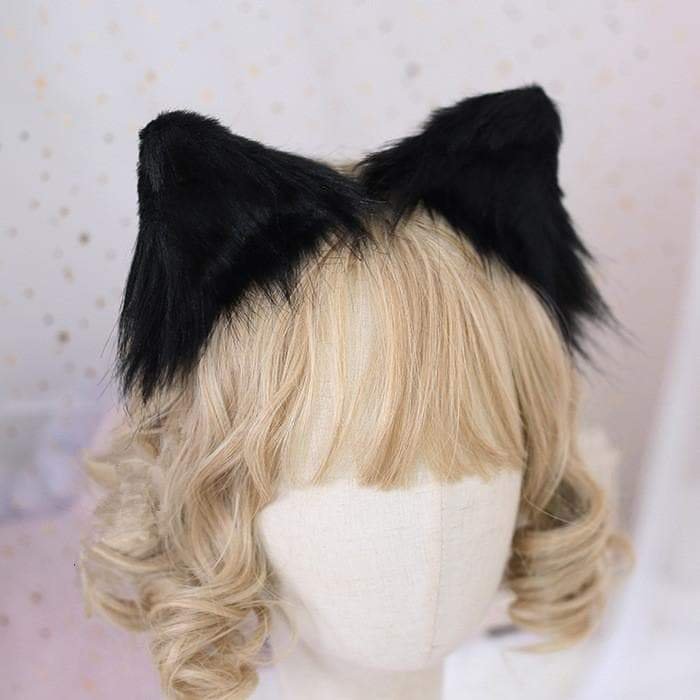 Fluffy Cat Ear Hair Clip — Koneko Cat Cafe