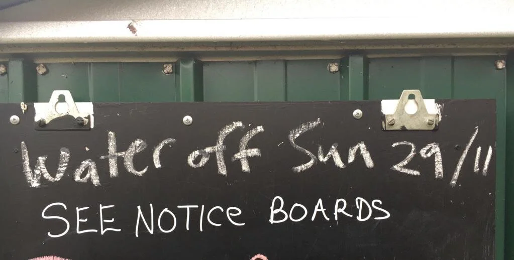 Water off for Winter