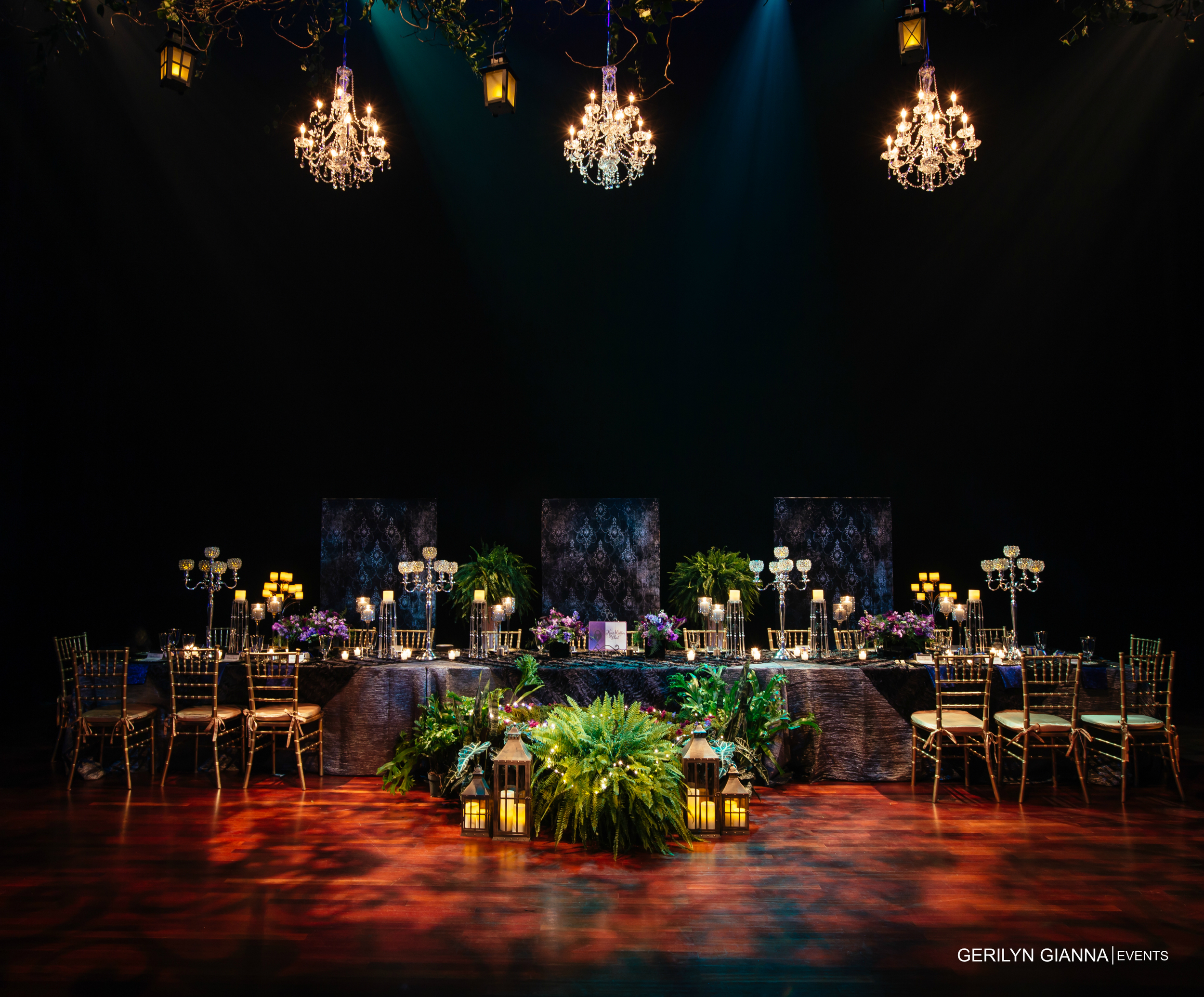 Gerilyn Gianna Event and Floral Design | Wedding at The Borland Center for Performing Arts | Medieval Wedding Theme | Robert Madrid Photography