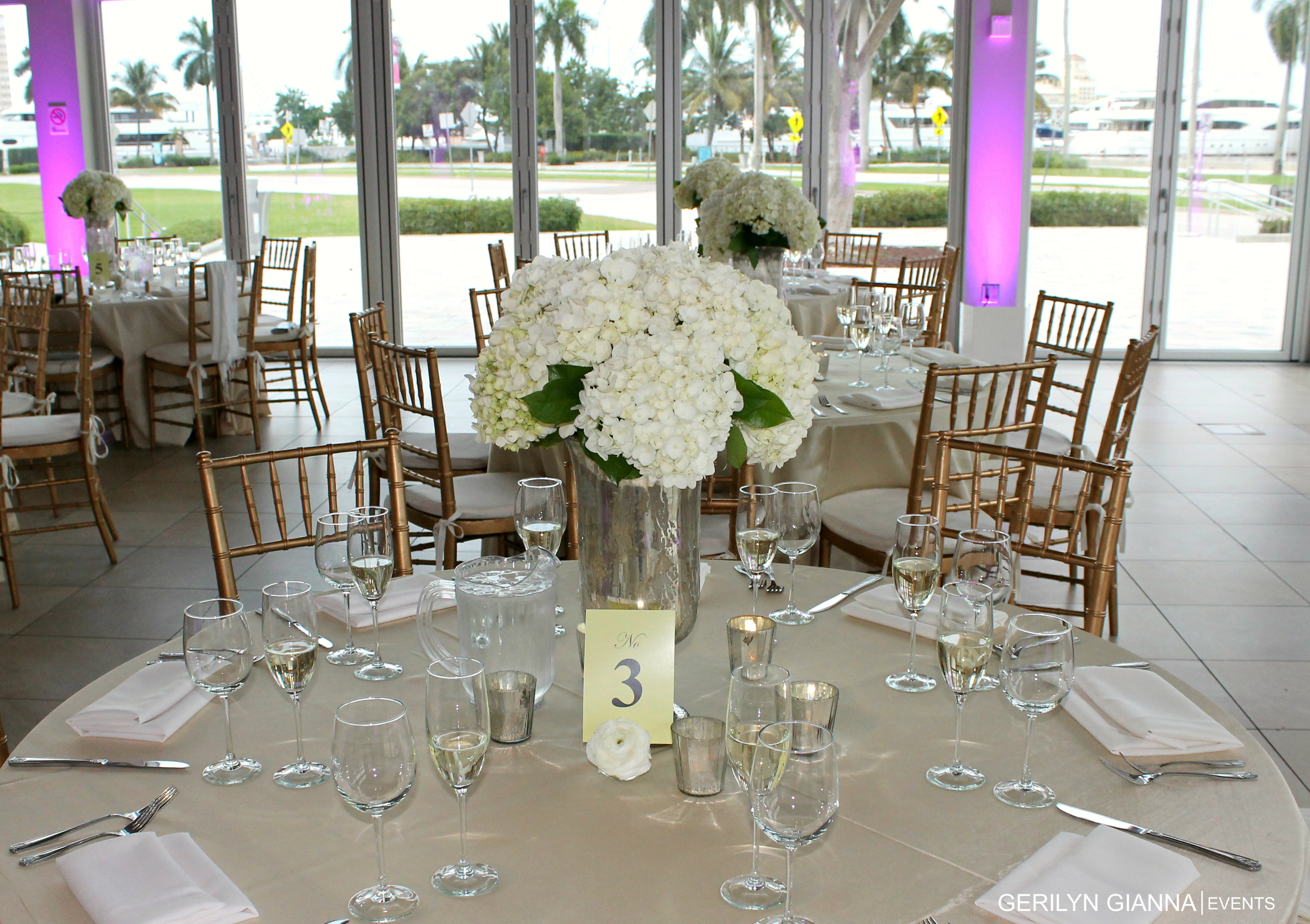 West Palm Beach Waterfront Pavilion Reception | Gerilyn Gianna Event and Floral Design 