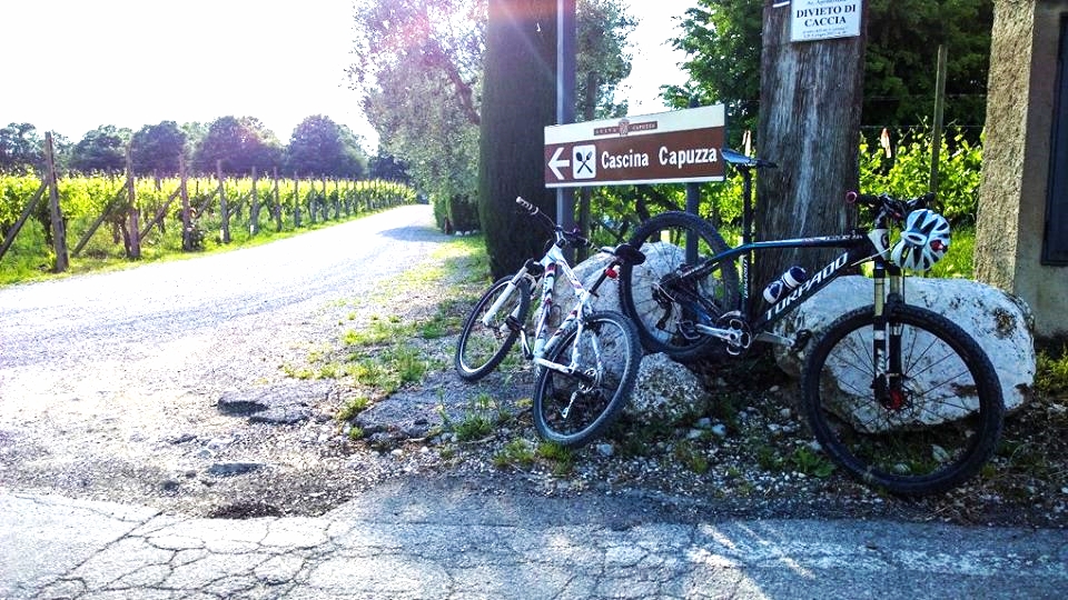Il percorso, di circa 35 km, prevede un percorso in bicicletta attraverso stradine e sentieri collinari intervallati da punti di degustazione di prodotti tipici.