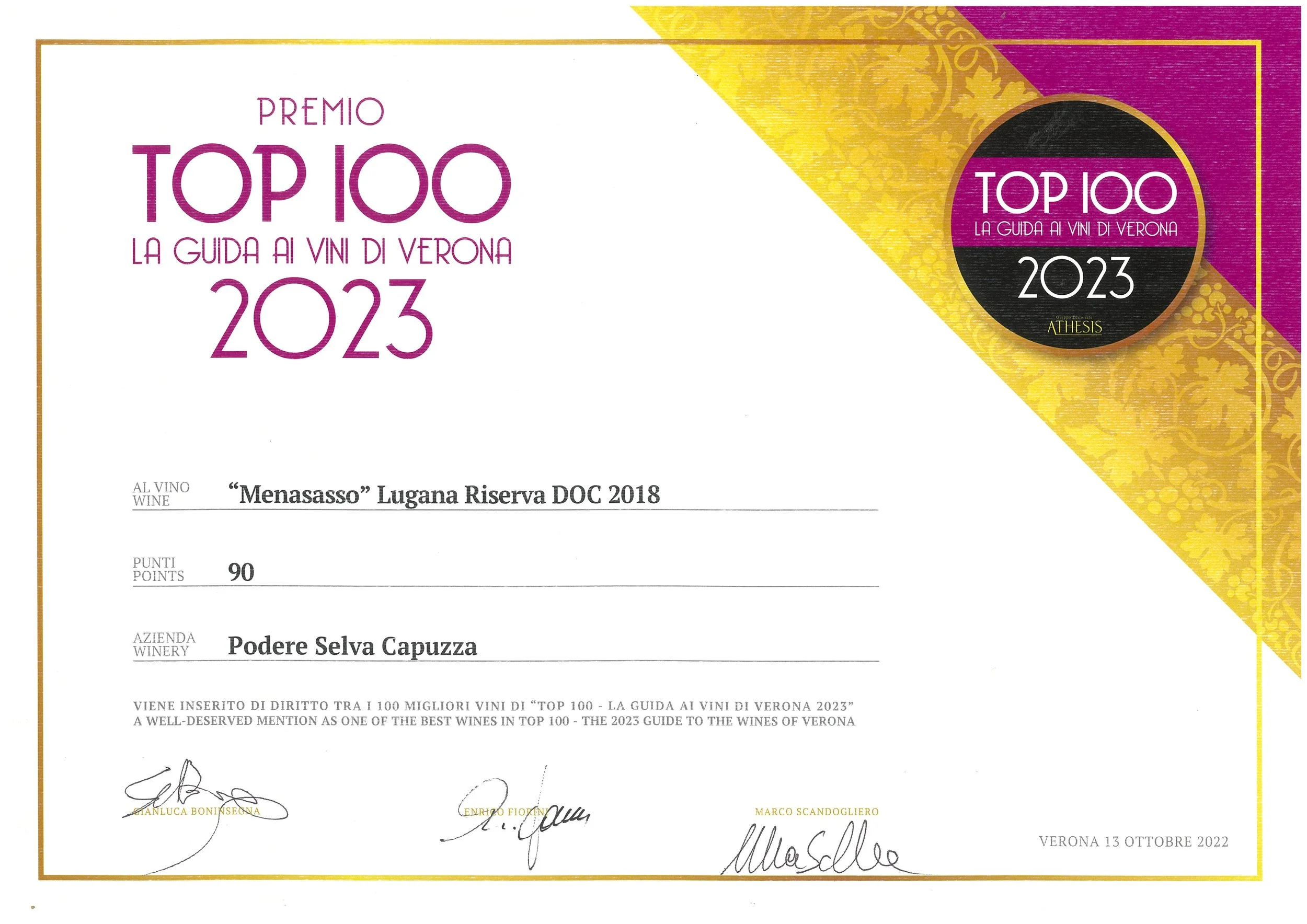 Top 100 - La guida ai vini di Verona