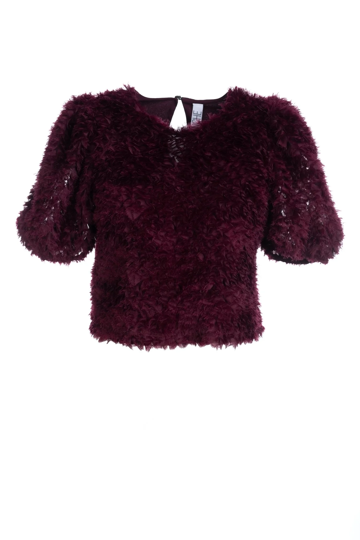 NIKKI-F74 ELEQ SHIRT WINE 139,95