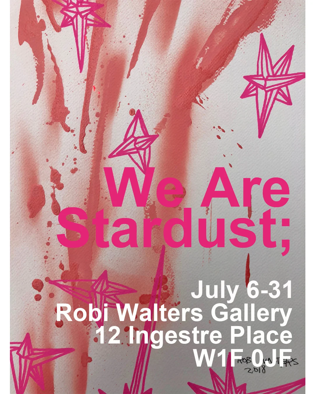 London-based artist Robi Walters introduces a new body of work We Are Stardust; which opens at his Soho Gallery in July. We Are Stardust; July 6 - 31 ROBI WALTERS GALLERY 12 INGESTRE PLACE SOHO, LONDON W1F 0JFLondon-based artist Robi Walters who has gained critical acclaim for his mesmerising collages has created a new body of work which will be featured in his new Soho gallery. Like his collage work, this series of drawings are based on the foundations of sacred geometry and creation and have the characteristic burst of vibrant colours. Each drawing contains a small universe; the installation as a whole is like a colourful nebula. The work reflects upon the ancient question - who am I? Are we an embodiment of the universe; each of us a microcosm of the infinite whole? 60 pieces will be featured across one of the walls of the gallery creating a vibrant, galactic installation. These pieces offer a fantastic entry level opportunity to start collecting Robi’s work. Over the past decade, Robi Walters’ oeuvre has encapsulated the spirit of transformation. His colourful collage work has enthralled many including collectors Thandie Newton, Stellan Skarsgård, West Ham’s captain Mark Noble and Major Lazer’s Jillionaire. Their investment has seen a significant increase in the past four years. Music has also been a powerful influence and he has collaborated with several renowned musicians including U2, Mary J Blige and Sir Paul McCartney in order to raise money for a number of charities. In 2018, Robi Walters will be exhibiting his work in his gallery in London, Paris, Miami and Los Angeles. He is represented in London by Maddox Gallery Mayfair and Waterhouse & Dodd and in Paris by Galerie Chauvy.