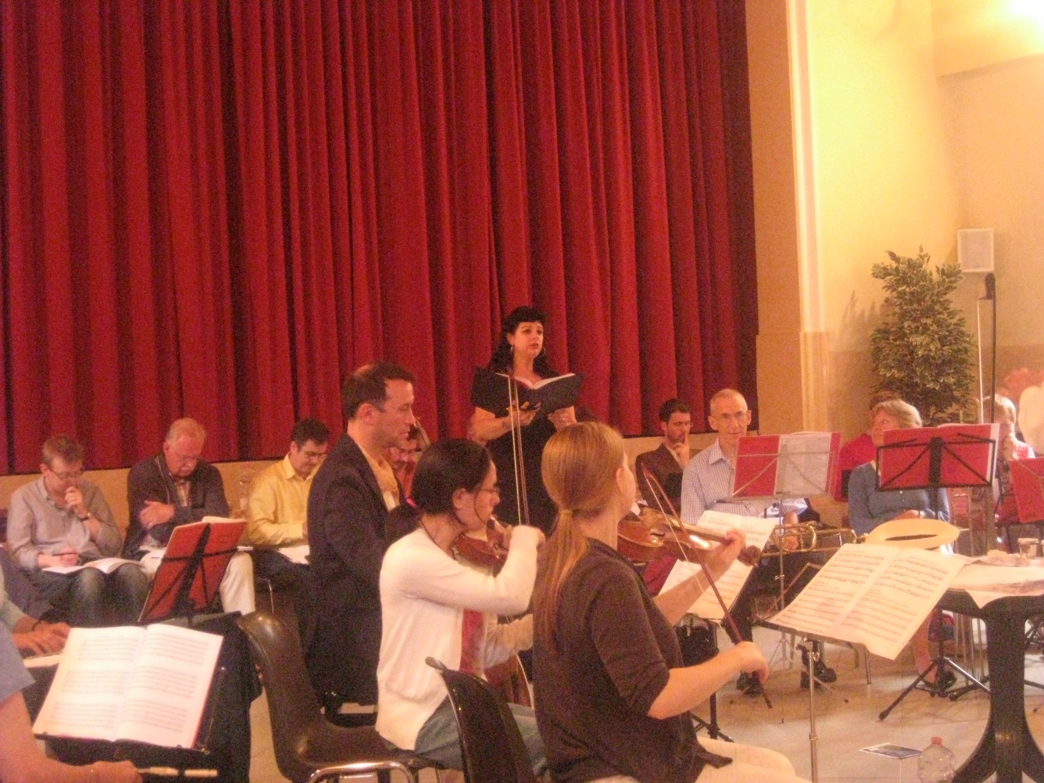 rehearsing Monteverdi Vespers in Venice