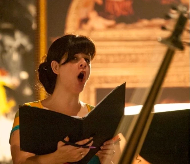rehearsing for Venetian Vespers