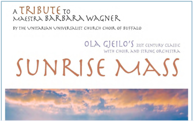 Ola Gjeilo 'Sunrise Mass' with UUCB