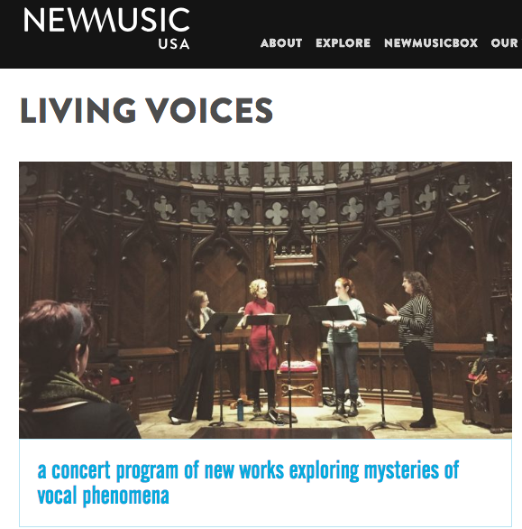 Sotto Voce wins New Music USA grant!