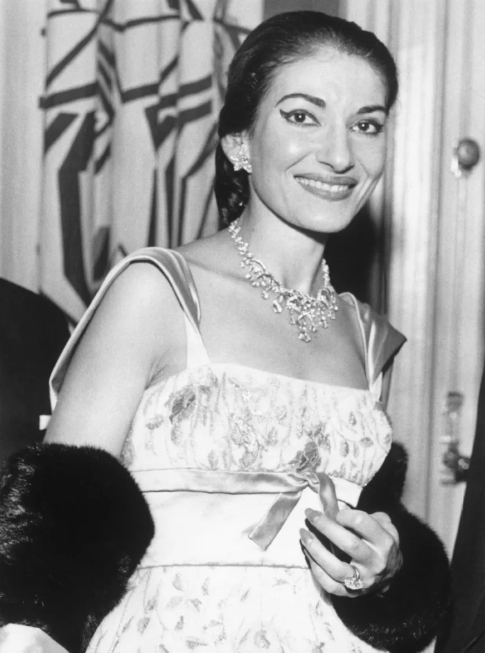 Maria Callas after her weight loss