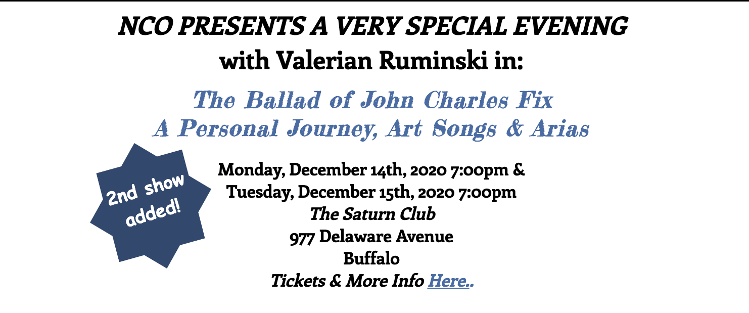 CANCELLED: NCO presents Valerian Ruminski