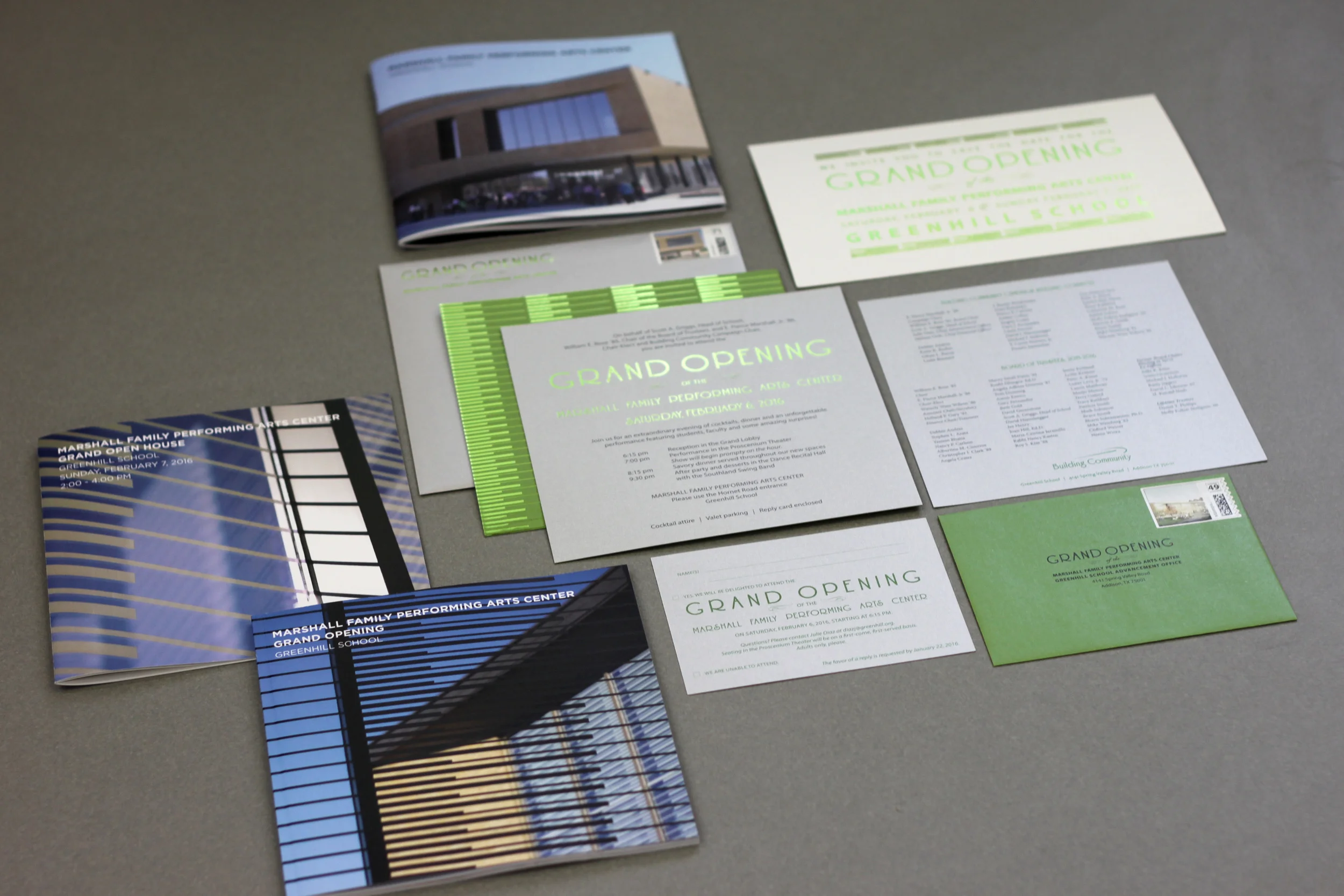 Collection of Grand Opening Print Materials