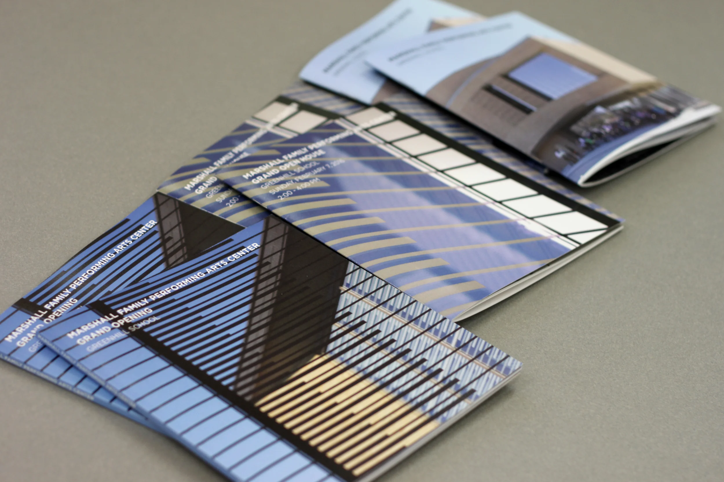 Three versions of Grand Opening program