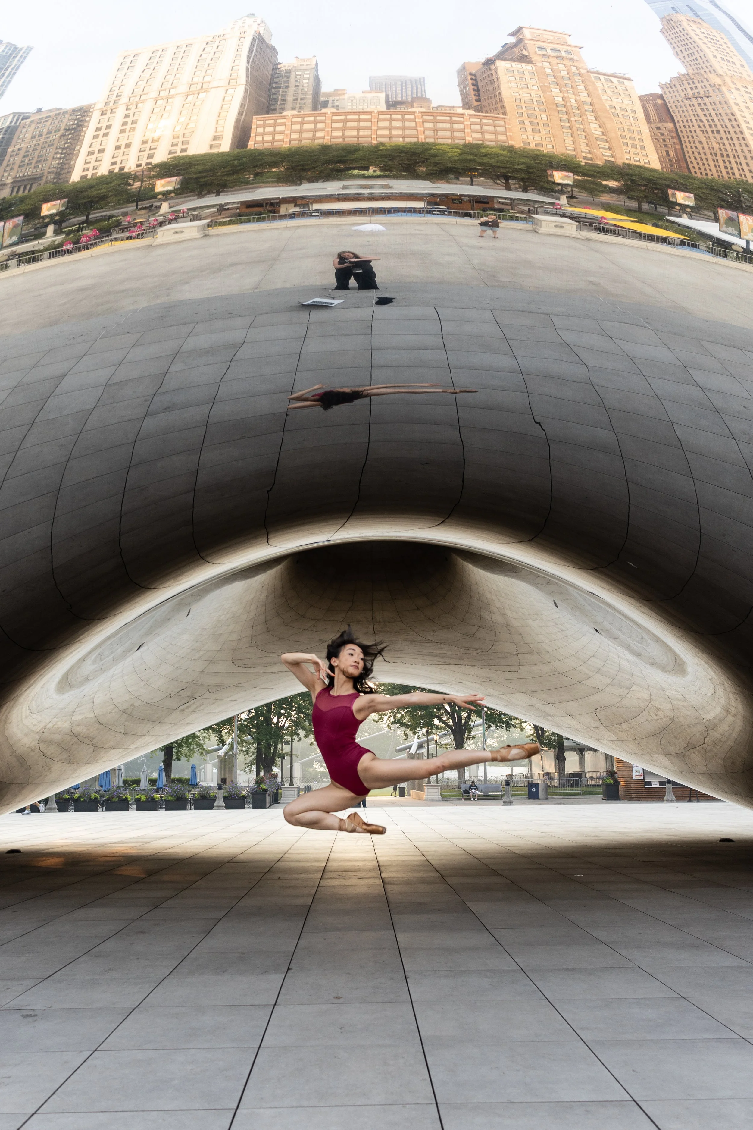 3 landmarks, 1 dancer