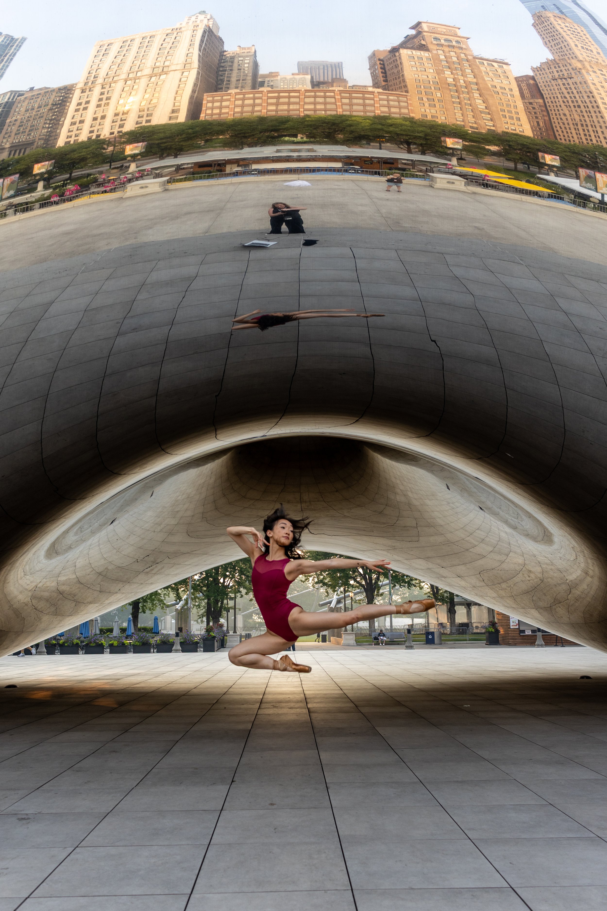 3 landmarks, 1 dancer