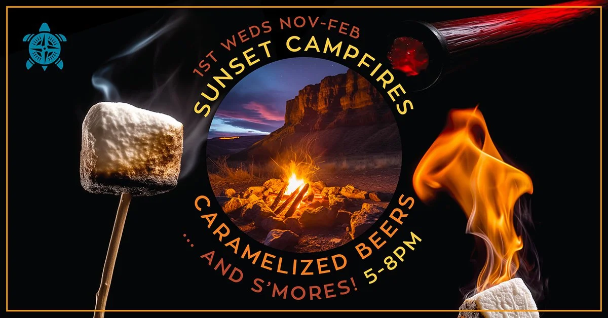 SUNSET CAMPFIRES w/ CARAMELIZED BEERS ... AND S'MORES! (#2 of 4)