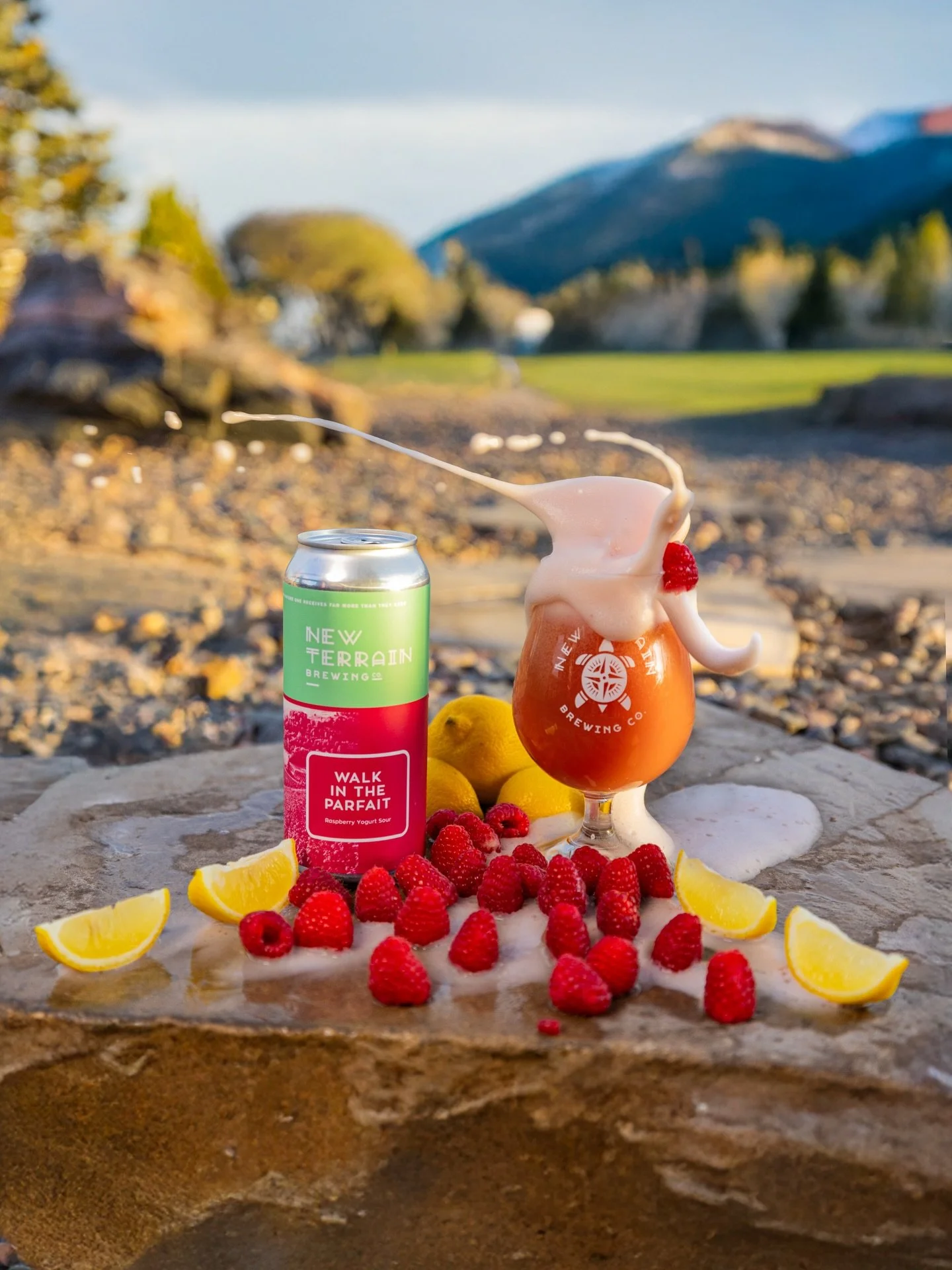 🍋🍦 Today is a great day for a Walk in the Parfait. We took inspiration from a classic yogurt parfait to bring you a golden sour that is conditioned with more than 20 gallons of @NancysYogurt organic yogurt as well as flavorful additions of lemon pe