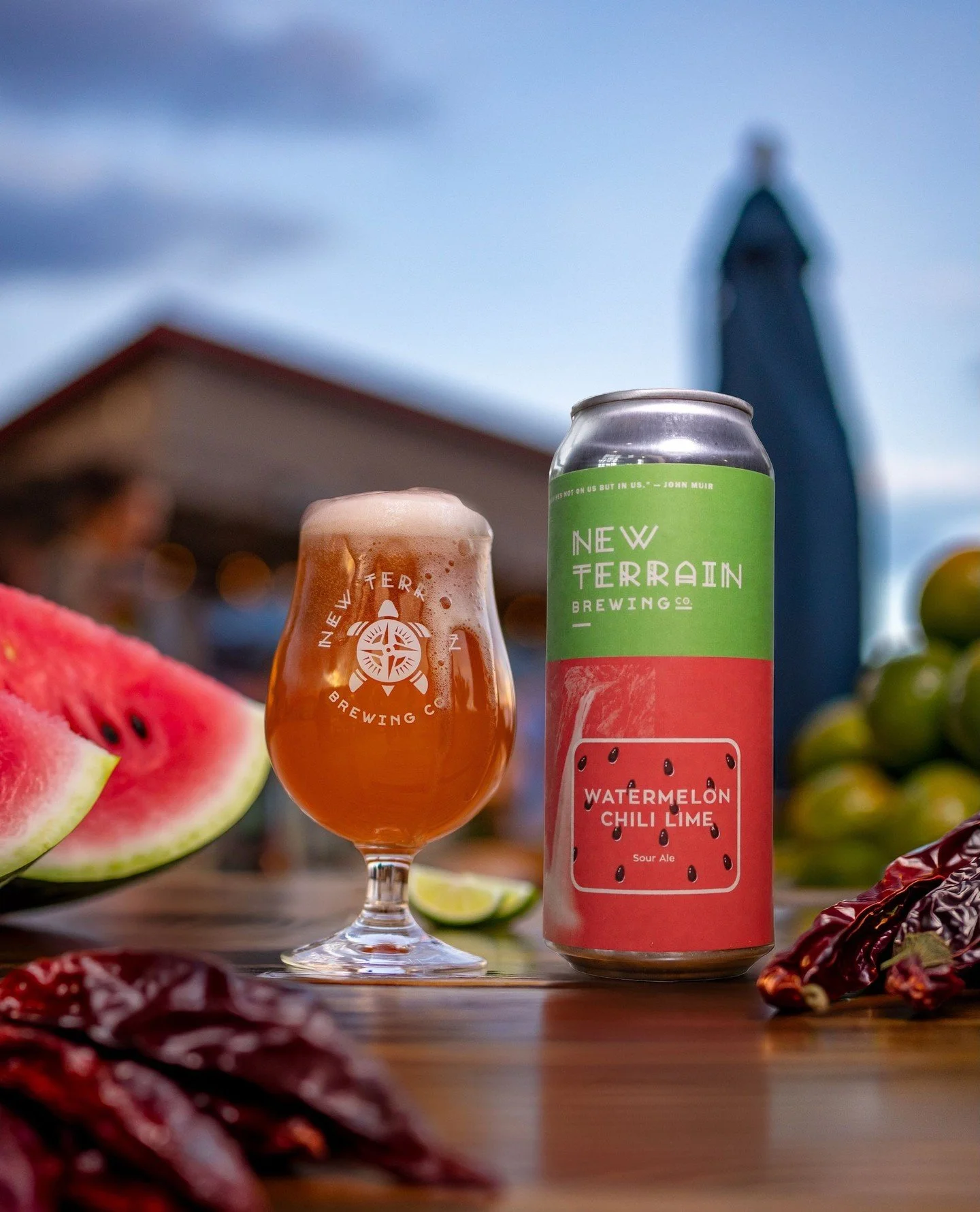 🍉🌶️ Watermelon Chili Lime - Fruited Sour 🌶️🍉⁠
⁠
Built on our tart Gose base, this juicy rebel drips with lush watermelon pur&eacute;e, lime zest, and a kiss of Himalayan pink salt. Then comes the subtle tease of spice: a combo of &Aacute;rbol, Gu