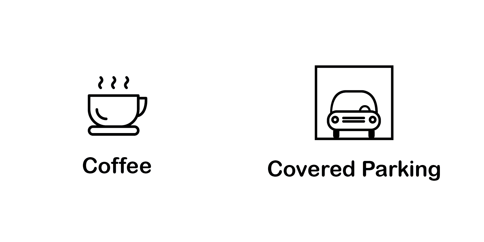 refreshments and covered parking
