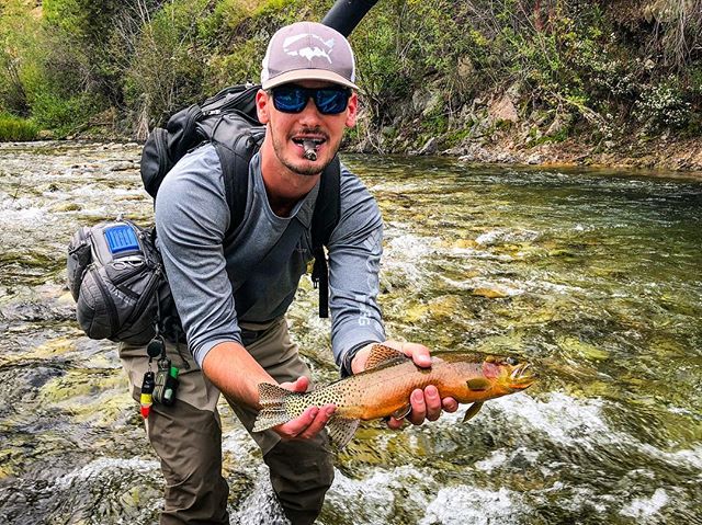 Fly fishing in the nowhere&rsquo;s...
.
.
.
.
.
#flyfishing #id #idaho #creek #river #trout #cutthroat #flyfishing #getoutstayout #neverstopexploring #moonshinerods #water #fish #repyourwater #orvis @moonshinerods @sageflyfish