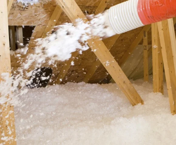 Loose fill : This loose, blown-in fiberglass or cellulose is typically used in attic space.