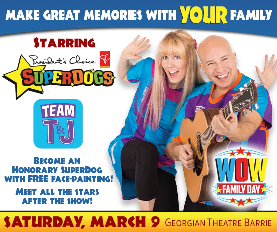 WOW Family Day with the SuperDogs - Barrie, ON