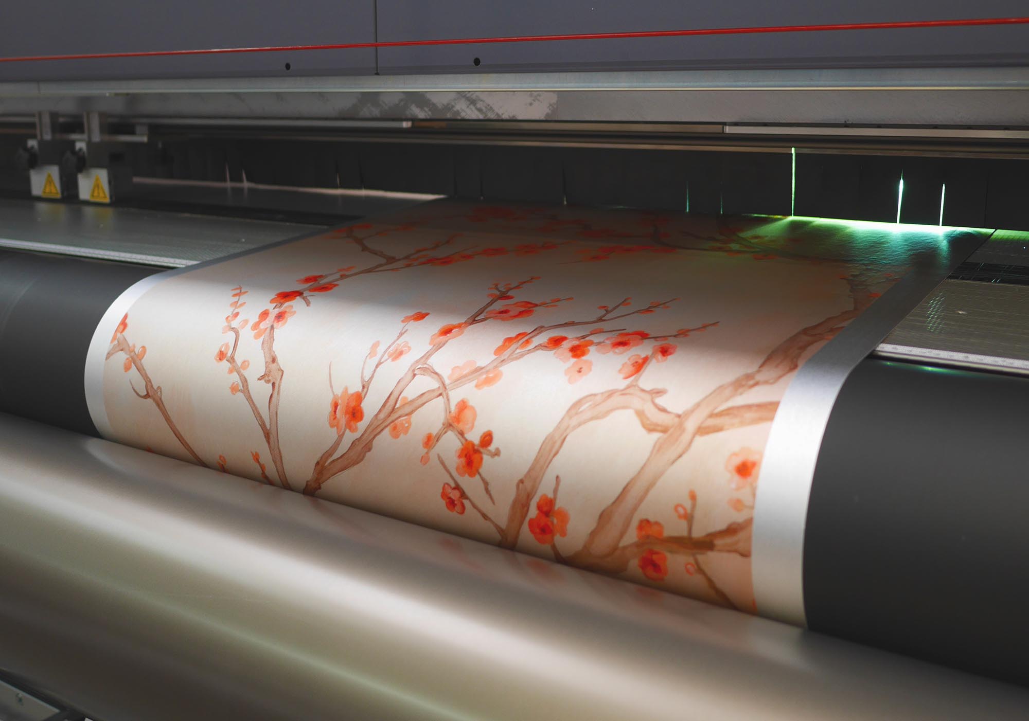 Freshly printed Cerisier pattern from our state of the art UV printer