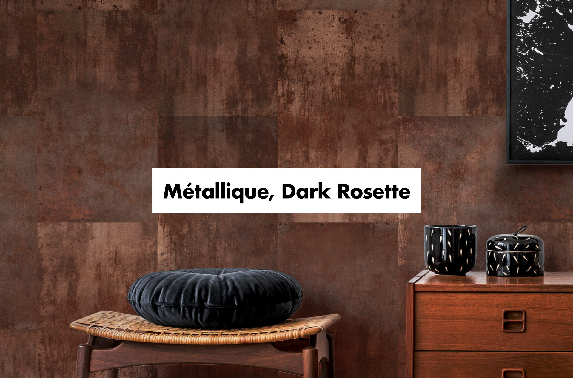Tempered brilliance beams rich and warm from weathered, oxidized metals.