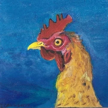 "Im watching you"(6x6in)
