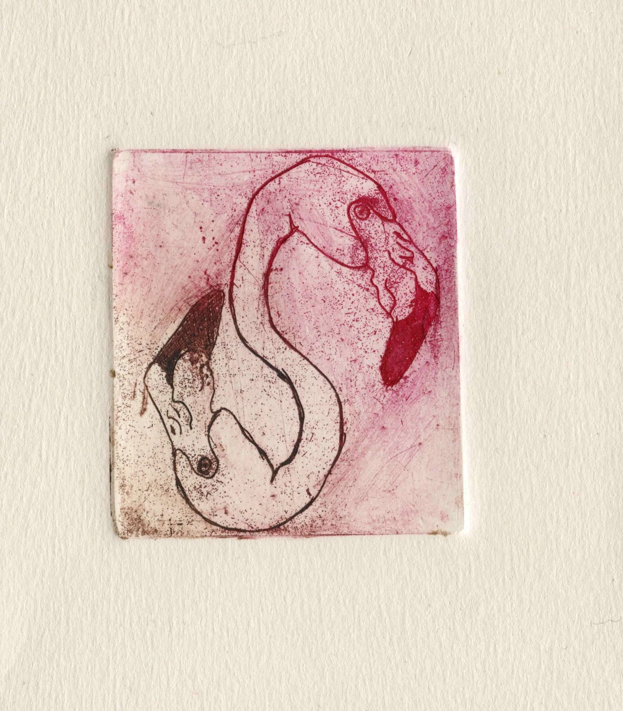 "Tropical Love" etching (2"x2")