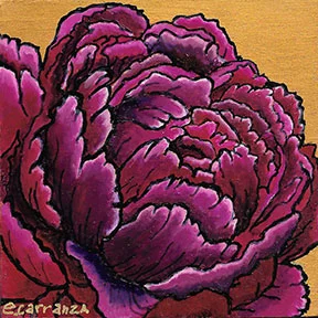 "Romantic Beauty" 4"x4"