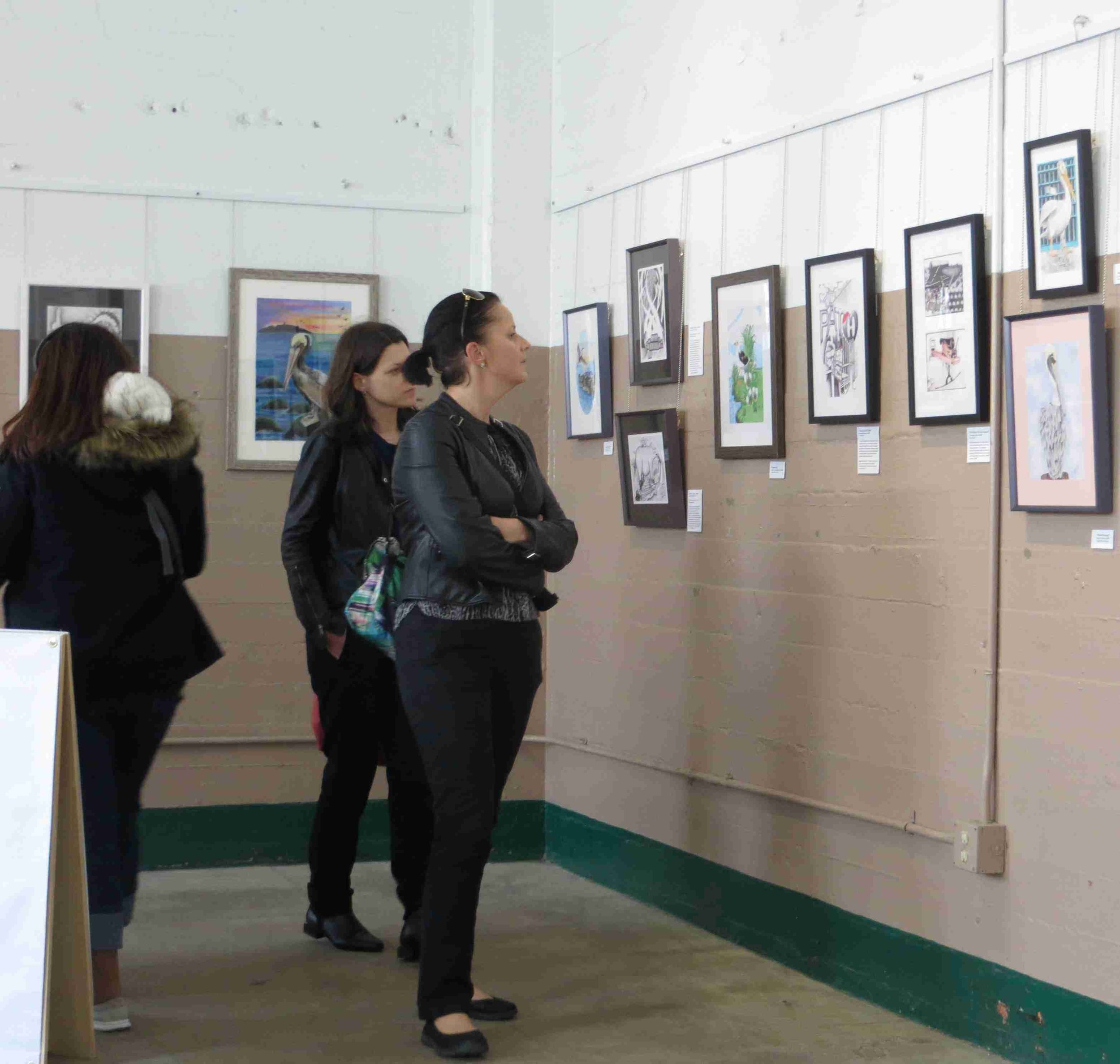 Lollypop Sundat at Alcatraz Band Practice Room-Int'l visitors held captive by art at Alcatraz.jpg