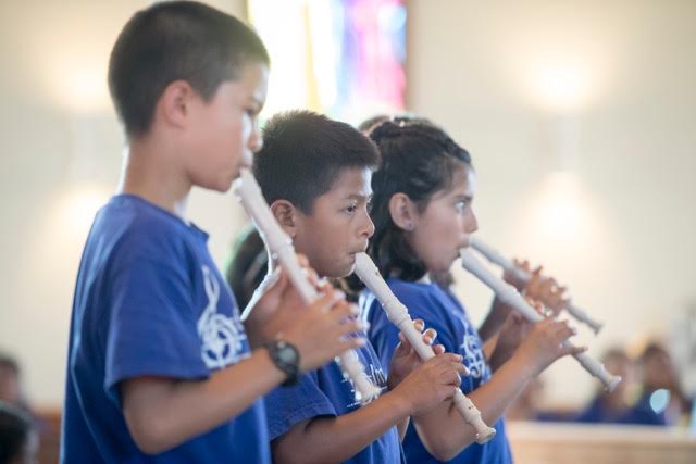 ELM wind instruments students