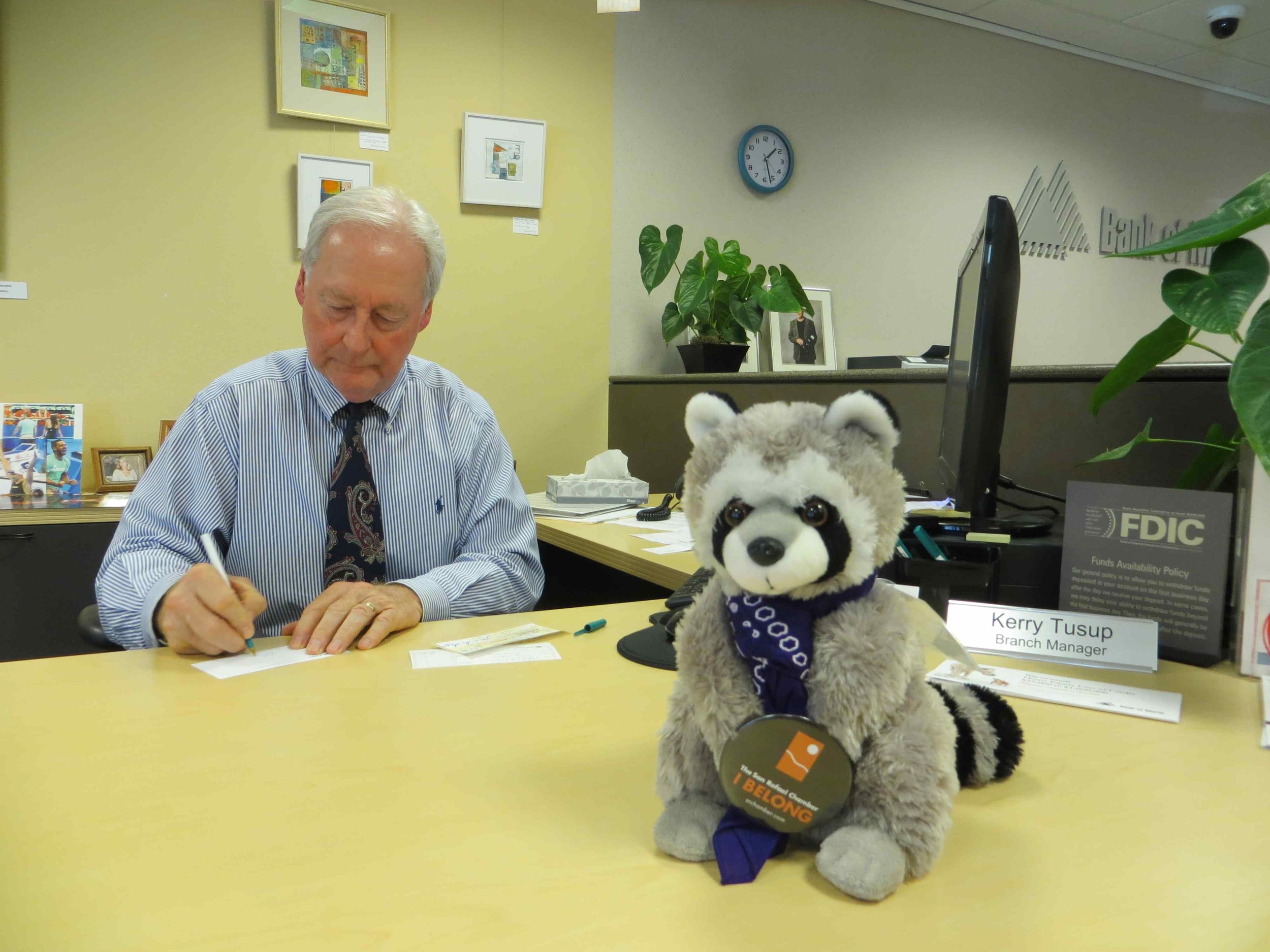 Raphael the Raccoon SRCOC Mascot at Bank of Marin Mill Valley-004.jpg