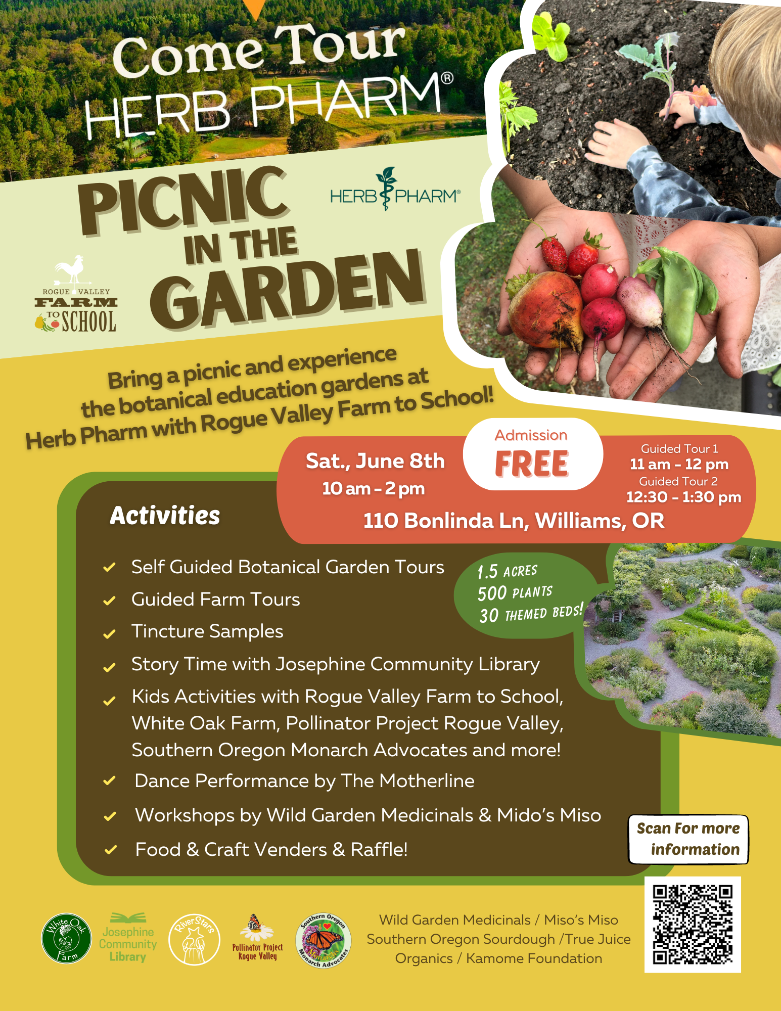 Picnic at the Botanical Education Garden at HerbPharm