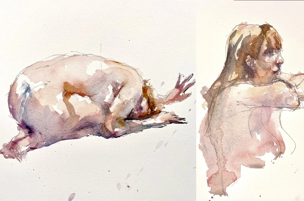 WORKSHOP 1. WATERCOLOR SKETCHES. APUNTES CON ACUARELA con modelo