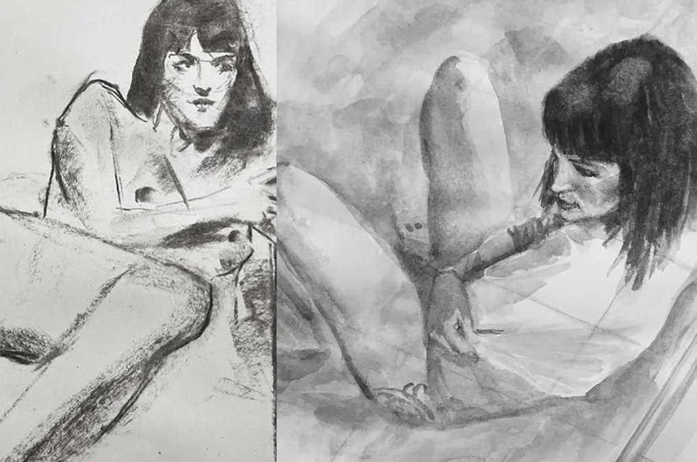 WORKSHOP 4. DIBUJO CARBONCILLO/CHARCOAL con modelo