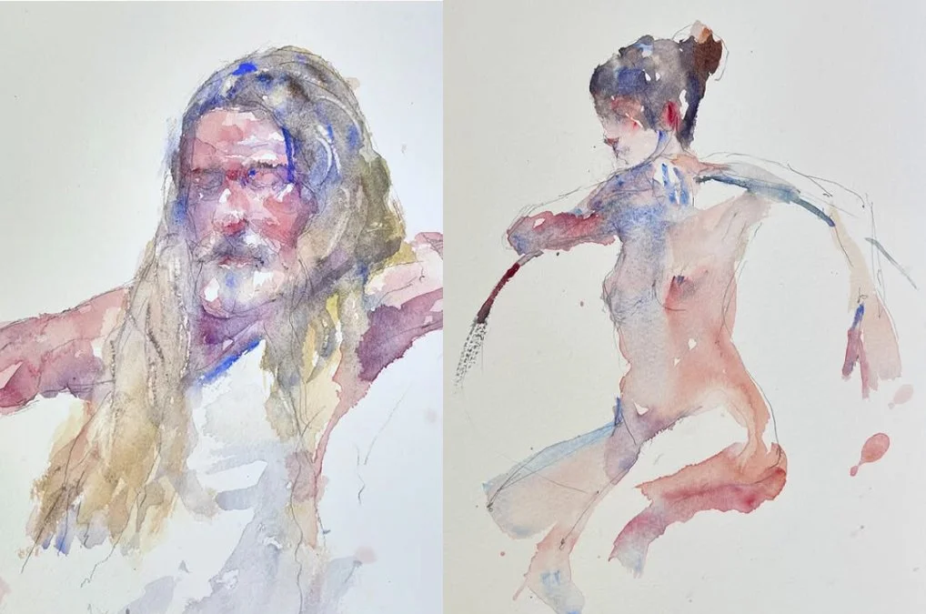 WORKSHOP WATERCOLOR SKETCHES. APUNTES CON ACUARELA con modelo II