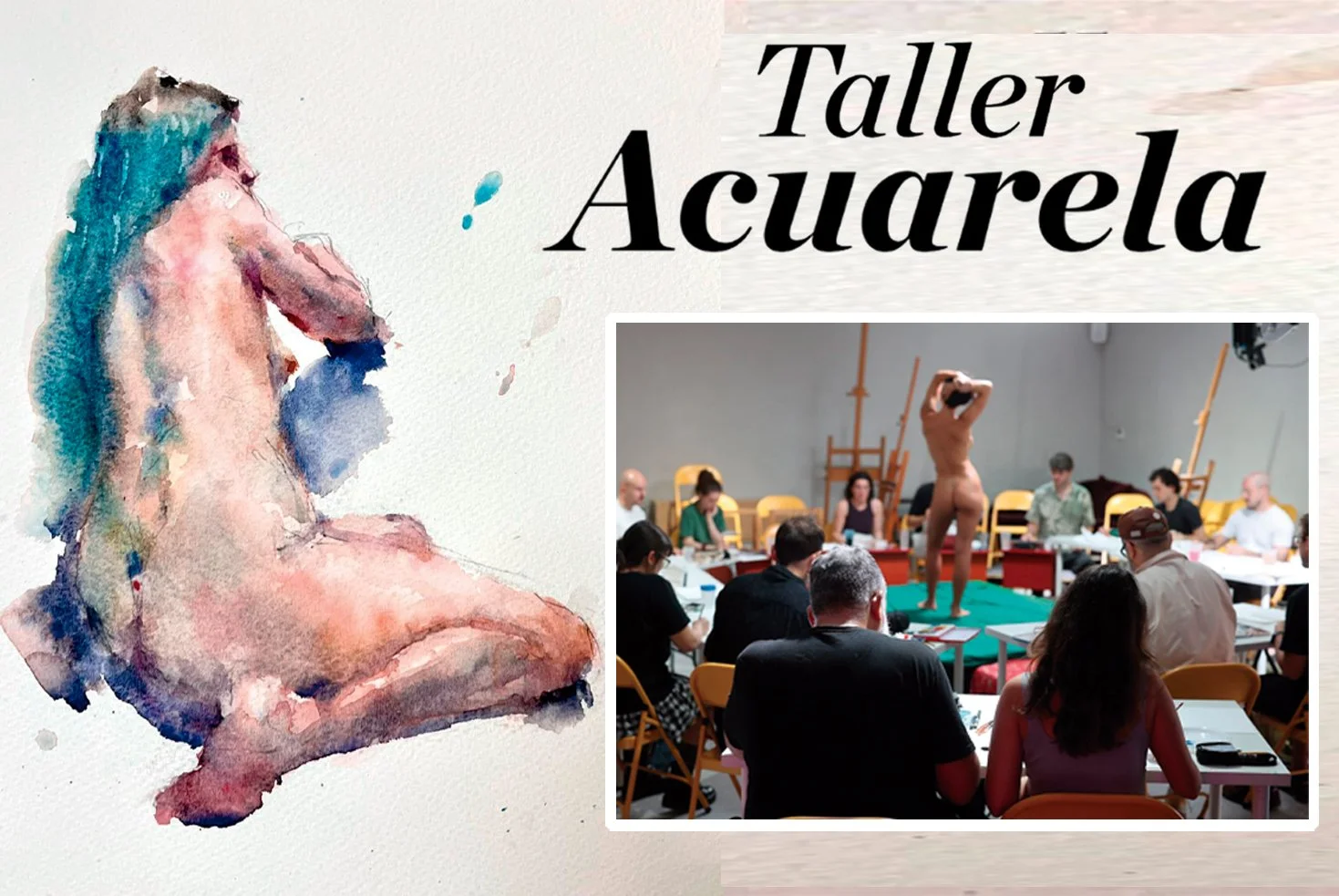 Workshop de Figura Humana en Acuarela: Pose Larga