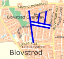 Kortet viser de fem vejes fortove, der med sikkerhed bliver renoveret 