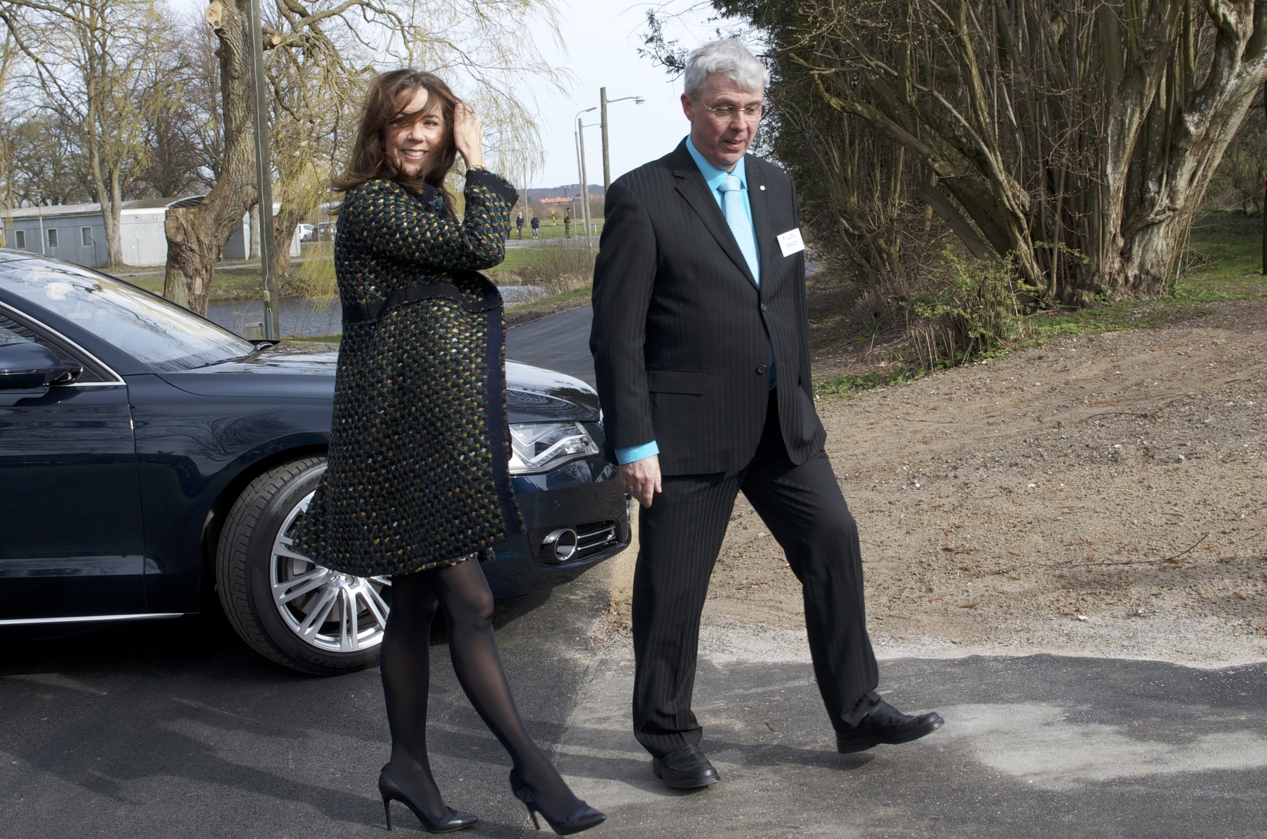 Hendes Kongelige Højhed Kronprinsesse Mary ved indvielsen af veteranhjemmet sidste år i april. Arkivfoto: AOB